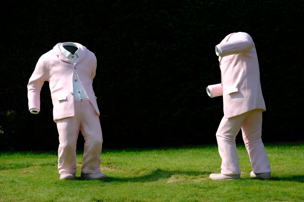 Sculpture by Erwin Wurm at
Yorkshire Sculpture Park.